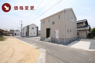 岡山県倉敷市船穂町船穂の新築一戸建て分譲住宅の外観 物件詳細ページにリンク
