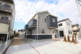 岡山県岡山市北区撫川の新築一戸建て分譲住宅の外観 物件詳細ページにリンク