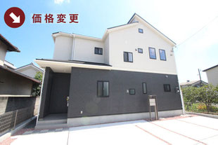 岡山市北区撫川の新築一戸建て分譲住宅の外観 物件詳細ページにリンク
