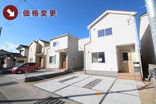 岡山県岡山市中区藤原光町の新築一戸建て分譲住宅の外観 物件詳細ページにリンク