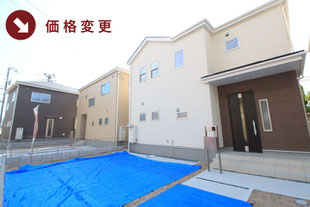 岡山県倉敷市児島小川の新築一戸建て分譲住宅の外観 物件詳細ページにリンク
