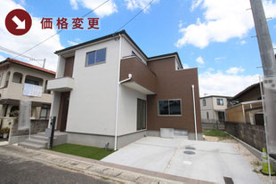 倉敷市西阿知町の新築一戸建て分譲住宅の外観 物件詳細ページにリンク