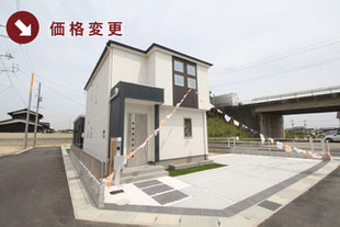 倉敷市玉島乙島の新築一戸建て分譲住宅の外観 物件詳細ページにリンク