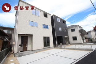 倉敷市寿町の新築一戸建て分譲住宅の外観 物件詳細ページにリンク