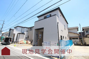 岡山市北区西辛川の新築一戸建て分譲住宅の外観 物件詳細ページにリンク