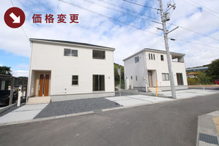 岡山県倉敷市児島塩生の新築一戸建て分譲住宅の外観 物件詳細ページにリンク