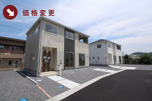 岡山県赤磐市河本の新築一戸建て分譲住宅の外観 物件詳細ページにリンク