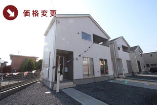 岡山県岡山市中区関の新築一戸建て分譲住宅の外観 物件詳細ページにリンク