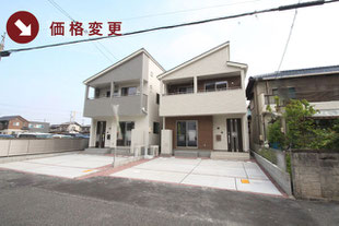 岡山市南区南輝3丁目の新築一戸建て分譲住宅の外観 物件詳細ページにリンク