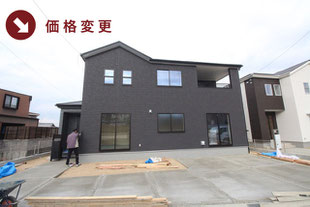 総社市西郡の新築一戸建て分譲住宅の外観 物件詳細ページにリンク