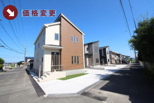 岡山市東区益野町の新築一戸建て分譲住宅の外観 物件詳細ページにリンク