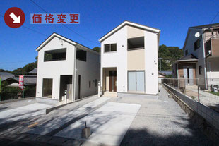 岡山県岡山市中区門田文化町の新築一戸建て分譲住宅の外観 物件詳細ページにリンク