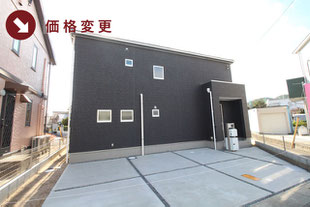 岡山県岡山市東区楢原の新築一戸建て分譲住宅の外観 物件詳細ページにリンク
