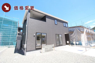 玉野市長尾の新築一戸建て分譲住宅の外観 物件詳細ページにリンク