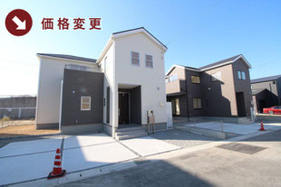 岡山県岡山市東区久保の新築一戸建て分譲住宅の外観 物件詳細ページにリンク
