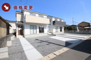 岡山県岡山市中区山崎の新築一戸建て分譲住宅の外観 物件詳細ページにリンク