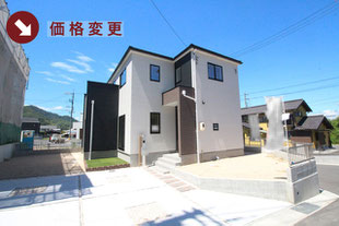 玉野市八浜町大崎の新築一戸建て分譲住宅の外観 物件詳細ページにリンク