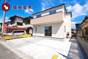 岡山県岡山市中区関の新築一戸建て分譲住宅の外観 物件詳細ページにリンク