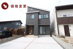 岡山市中区福泊の新築一戸建て分譲住宅の外観 物件詳細ページにリンク