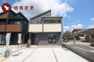 岡山市中区神下の新築一戸建て分譲住宅の外観 物件詳細ページにリンク