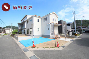 岡山県倉敷市児島唐琴の新築一戸建て分譲住宅の外観 物件詳細ページにリンク