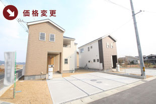 岡山県瀬戸内市邑久町尾張の新築一戸建て分譲住宅の外観 物件詳細ページにリンク