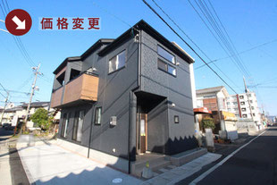 岡山市中区国富の新築一戸建て分譲住宅の外観 物件詳細ページにリンク