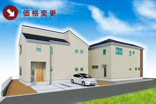 岡山県倉敷市児島味野4丁目の新築一戸建て分譲住宅の外観 物件詳細ページにリンク