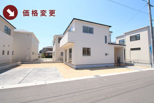 岡山県倉敷市片島町の新築一戸建て分譲住宅の外観 物件詳細ページにリンク
