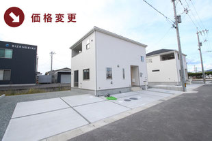 岡山県瀬戸内市長船町福岡の新築一戸建て分譲住宅の外観 物件詳細ページにリンク