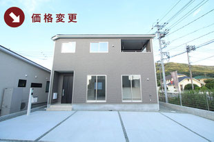 岡山県倉敷市林の新築一戸建て分譲住宅の外観 物件詳細ページにリンク
