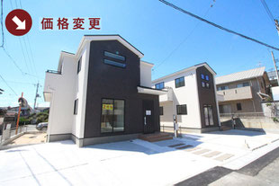 岡山市東区金岡東町の新築一戸建て分譲住宅の外観 物件詳細ページにリンク