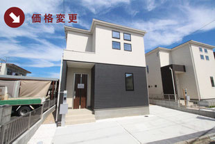 岡山市中区藤原光町の新築一戸建て分譲住宅の外観 物件詳細ページにリンク