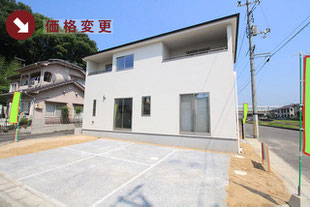 岡山市北区辛川市場の新築一戸建て分譲住宅の外観 物件詳細ページにリンク