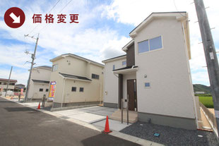 岡山県瀬戸内市邑久町豊安の新築一戸建て分譲住宅の外観 物件詳細ページにリンク