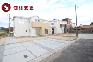 岡山県玉野市山田の新築一戸建て分譲住宅の外観 物件詳細ページにリンク