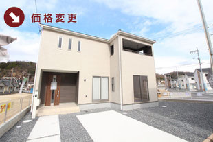 岡山県倉敷市福田町福田の新築一戸建て分譲住宅の外観 物件詳細ページにリンク