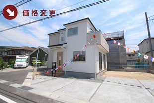 岡山県倉敷市青江の新築一戸建て分譲住宅の外観 物件詳細ページにリンク