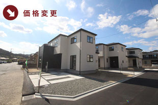 倉敷市林の新築一戸建て分譲住宅の外観 物件詳細ページにリンク