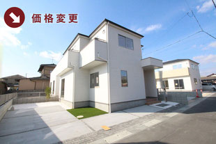 岡山市北区辛川市場の新築一戸建て分譲住宅の外観 物件詳細ページにリンク