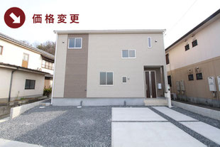 岡山県倉敷市玉島の新築一戸建て分譲住宅の外観 物件詳細ページにリンク