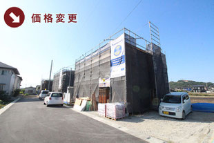 倉敷市連島町鶴新田の新築一戸建て分譲住宅の外観 物件詳細ページにリンク