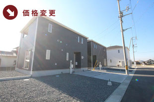 瀬戸内市長船町福里の新築一戸建て分譲住宅の外観 物件詳細ページにリンク