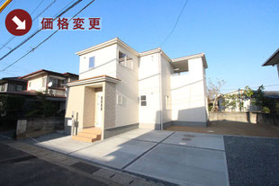 倉敷市北浜町の新築一戸建て分譲住宅の外観 物件詳細ページにリンク