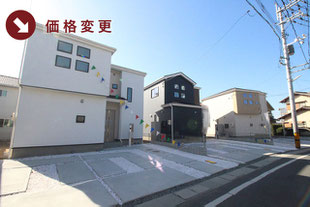 岡山市北区小山の新築一戸建て分譲住宅の外観 物件詳細ページにリンク