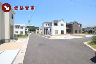 岡山県倉敷市福田町古新田の新築一戸建て分譲住宅の外観 物件詳細ページにリンク