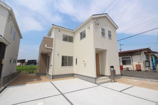 岡山県岡山市北区辛川市場の新築一戸建て分譲住宅の外観 物件詳細ページにリンク