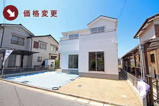 岡山県倉敷市中島の新築一戸建て分譲住宅の外観 物件詳細ページにリンク