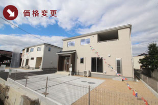 倉敷市加須山の新築一戸建て分譲住宅の外観 物件詳細ページにリンク