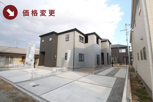 倉敷市大内の新築一戸建て分譲住宅の外観 物件詳細ページにリンク